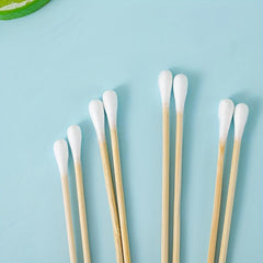 100pcs Pet Cotton Swabs Wooden Handle Dog Ear Cleaning