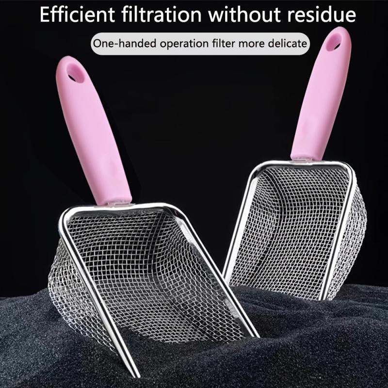 Stainless Steel Cat Litter Scoop Fine Mesh Cleaner