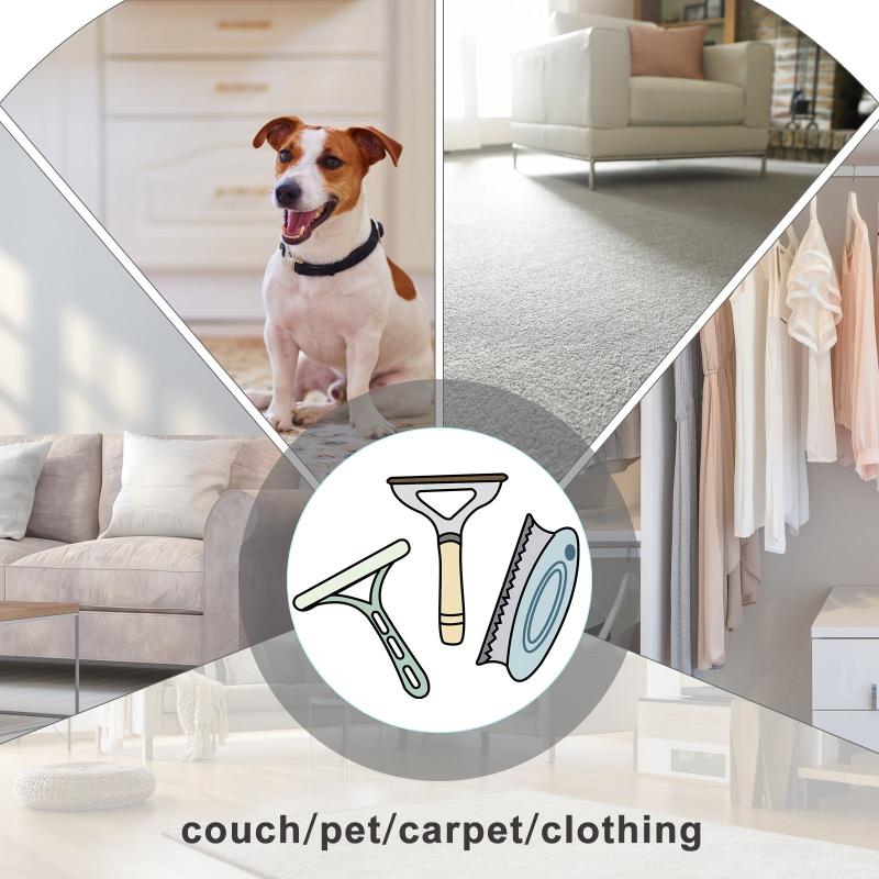 Pet Hair Remover 3 Pack Portable for Clothing and Pet Hair Removal