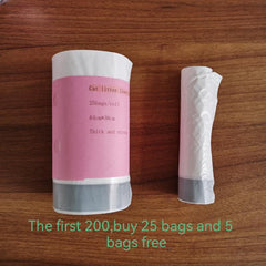 25 Cat Litter Liner Bags With Drawstring - Pet Cleaning Supplies