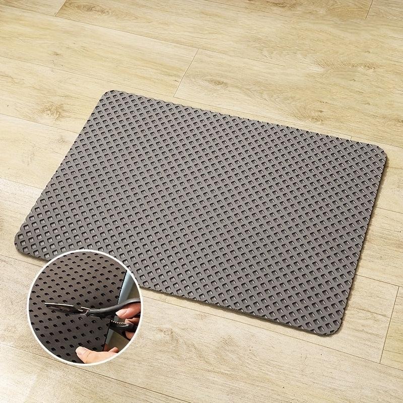 Waterproof Non Slip Pet Litter Mat Double Layer Cat Litter Pad