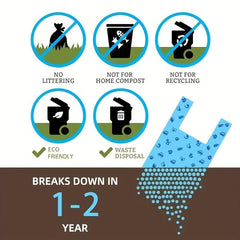 60 Dog Poop Bags Leak Proof Waste Bags For Pet Outdoors