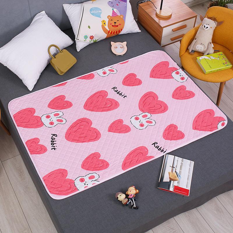 Graphic Pattern Dog Training Pad Washable Reusable Puppy Bed Cover Floor Mat