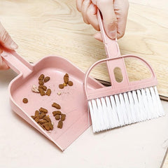 Mini Dustpan And Broom Set For Small Pets