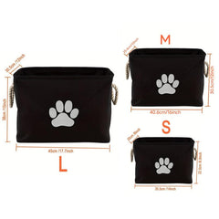 Collapsible Polyester Organizing Basket Large Storage Bin For Pet Toy