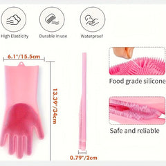 Silicone Pet Brush Glove Dog Grooming Cats Bathing High Density Teeth