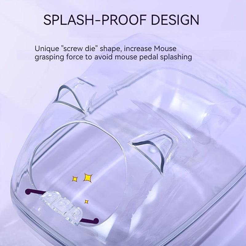 Transparent Small Pets Bathtub Hamster Bathroom Toilet Dual Use