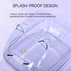 Transparent Small Pets Bathtub Hamster Bathroom Toilet Dual Use