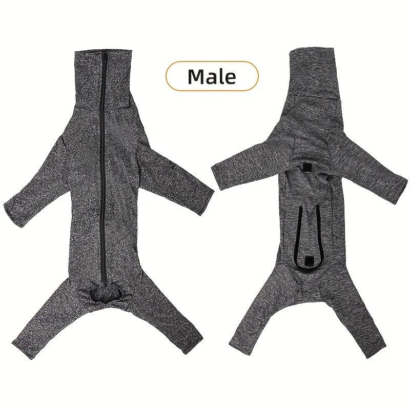 Soft Dog Jumpsuit High Collar Zipper