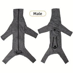 Soft Dog Jumpsuit High Collar Zipper