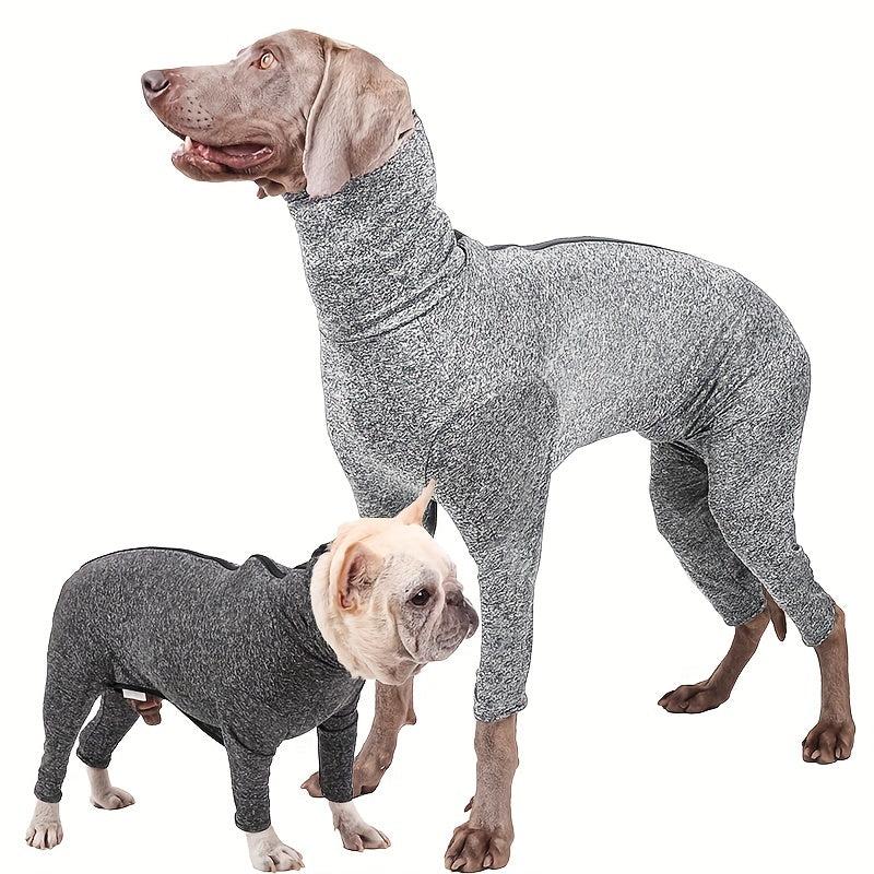 Soft Dog Jumpsuit High Collar Zipper