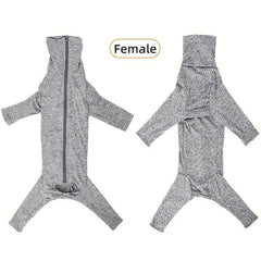 Soft Dog Jumpsuit High Collar Zipper