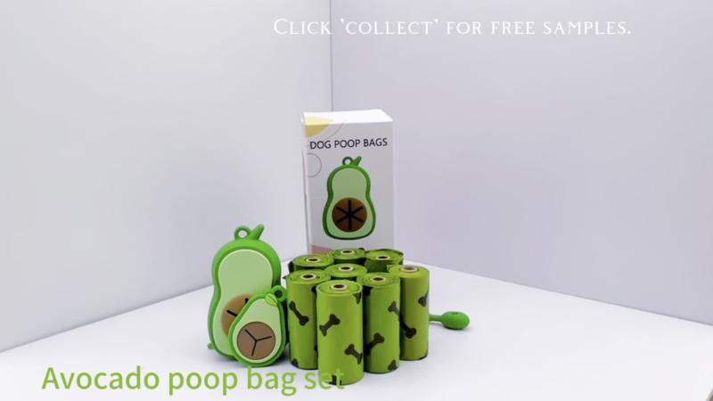 Avocado Silicone Dog Poop Bag Holder Dispenser