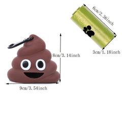 Pet Poop Bag Holder & Dispenser w/ Roll of Garbage Bag