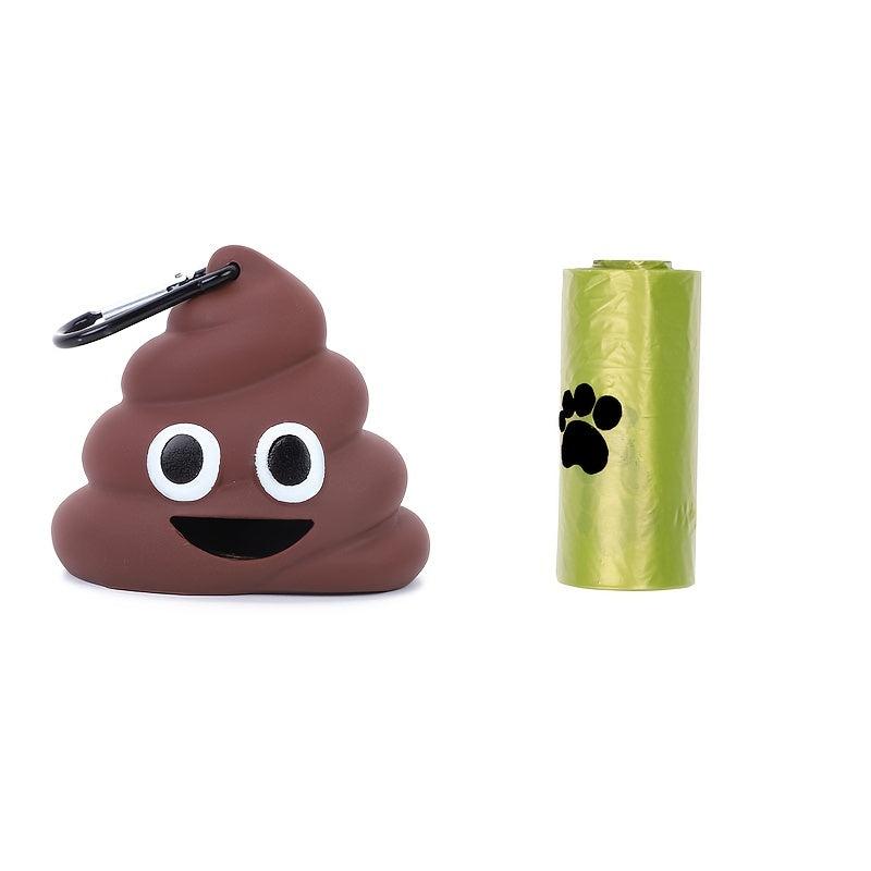Pet Poop Bag Holder & Dispenser w/ Roll of Garbage Bag
