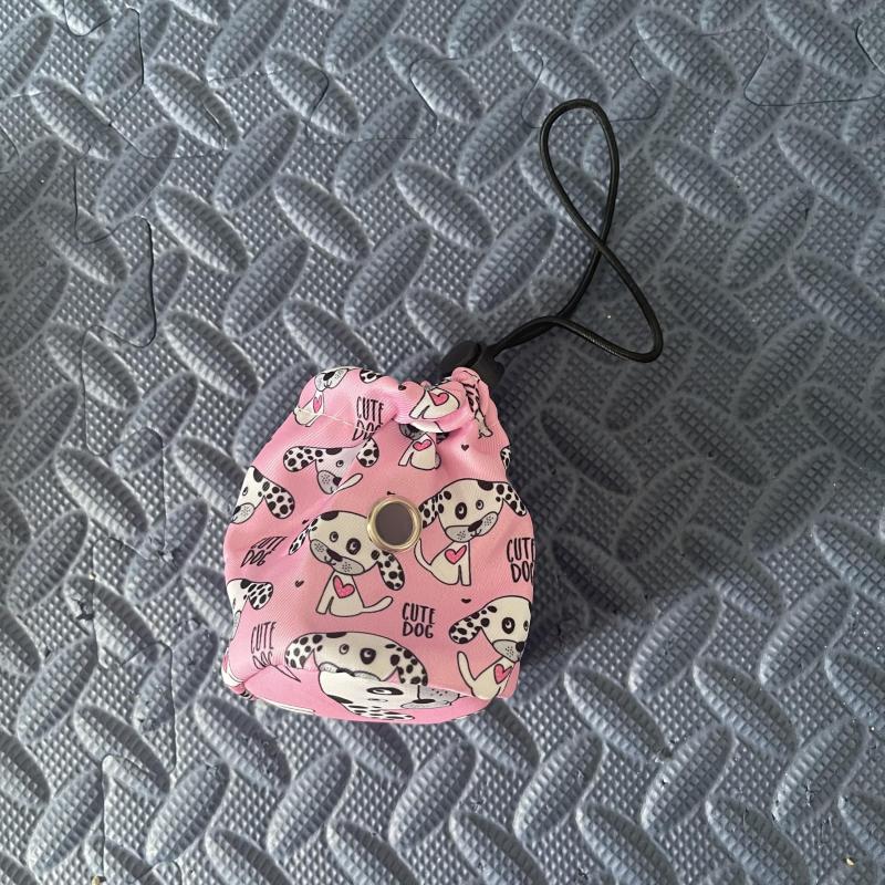Portable Dog Poop Bag Storage Bag Pet Waste Bag Dispenser Pet Treat Pouch