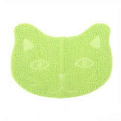 Cartoon Cat Head Pet Litter Mat Non-Slip Cat Litter Trapping Mat