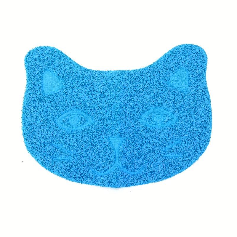 Cartoon Cat Head Pet Litter Mat Non-Slip Cat Litter Trapping Mat