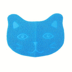 Cartoon Cat Head Pet Litter Mat Non-Slip Cat Litter Trapping Mat