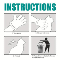 Disposable Pet Cleaning Gloves Dry Cleaning Glove