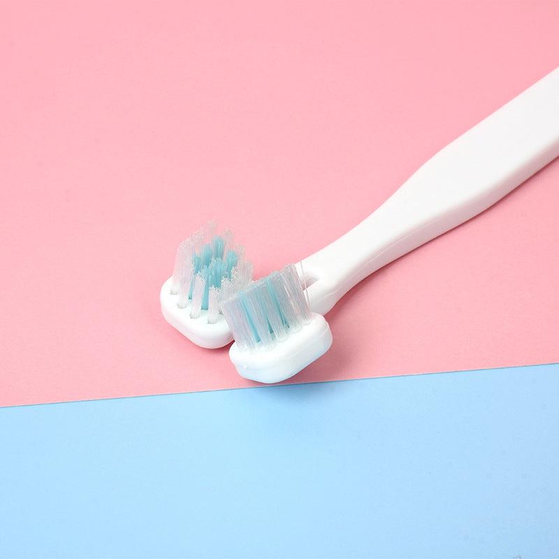 Pet Toothbrush Double Head Dog Toothbrush for Teeth Cleaning
