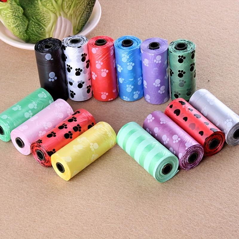 5pcs Thin Dog Poop Bags Leak Proof For Pet Outdoor Supplies