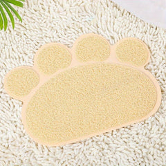Pet Paw Shape Non-Slip Cat Litter Mat