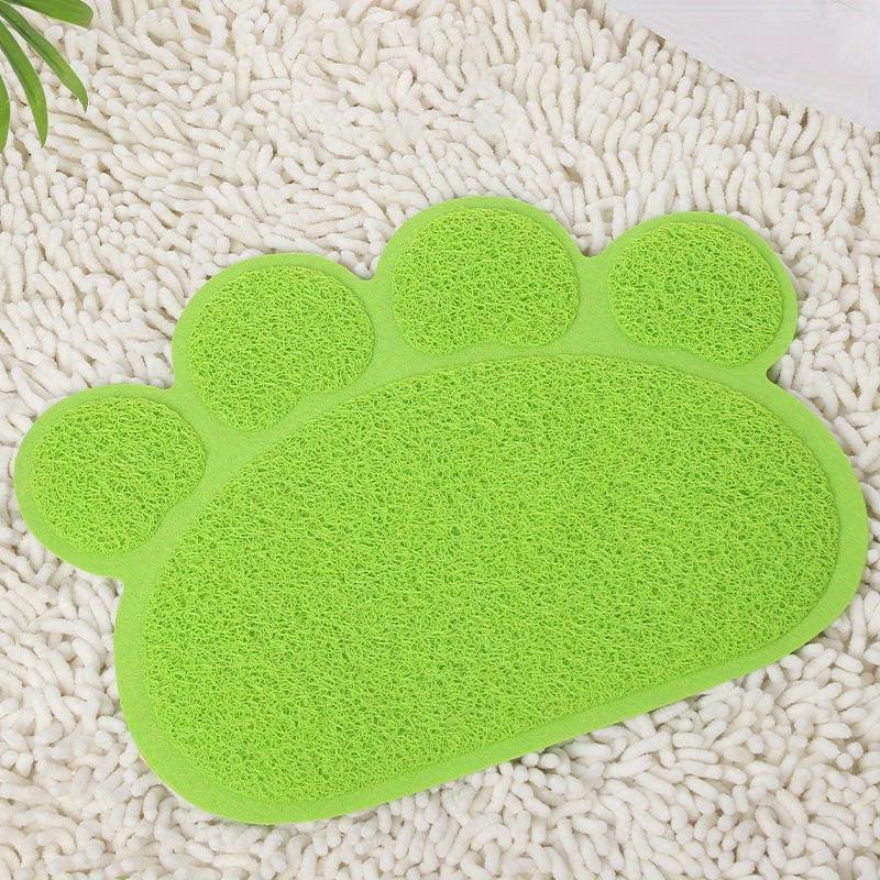 Pet Paw Shape Non-Slip Cat Litter Mat