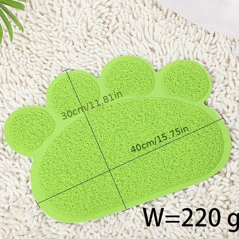 Pet Paw Shape Non-Slip Cat Litter Mat
