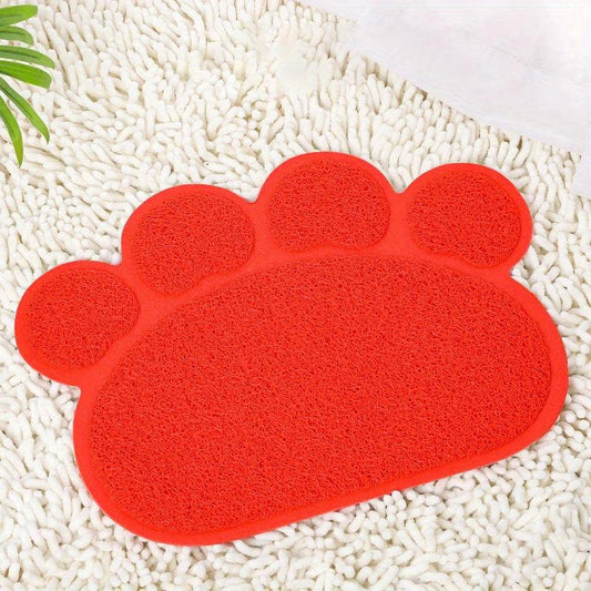 Pet Paw Shape Non-Slip Cat Litter Mat