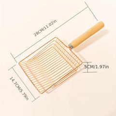 Stainless Steel Pet Litter Scoop Cat Pooper Scooper Cat Litter Sifter Shovel