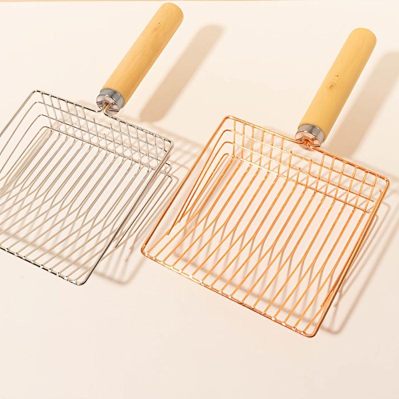 Stainless Steel Pet Litter Scoop Cat Pooper Scooper Cat Litter Sifter Shovel