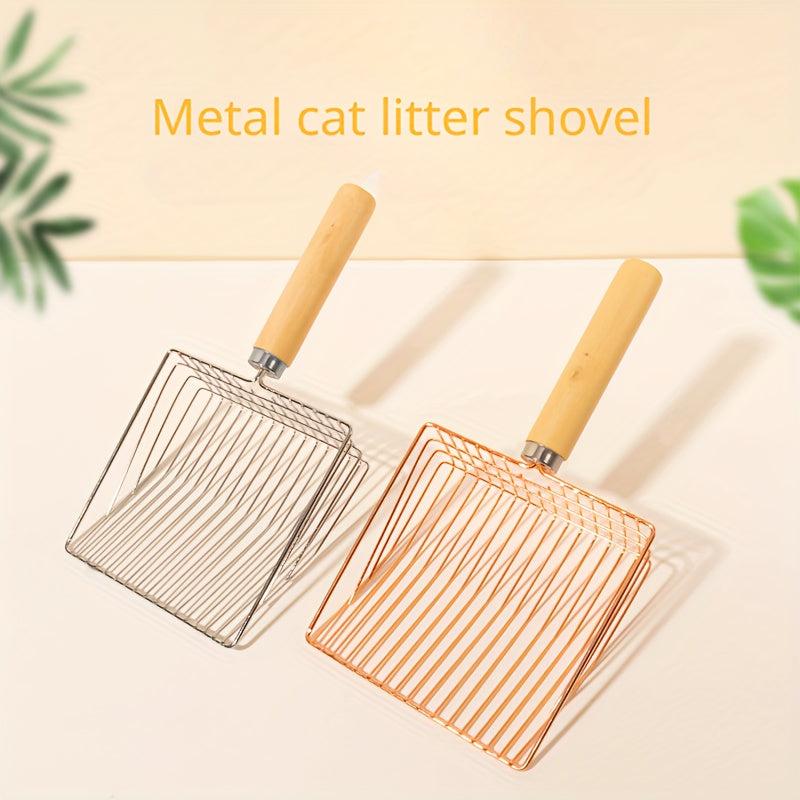 Stainless Steel Pet Litter Scoop Cat Pooper Scooper Cat Litter Sifter Shovel
