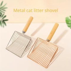 Stainless Steel Pet Litter Scoop Cat Pooper Scooper Cat Litter Sifter Shovel
