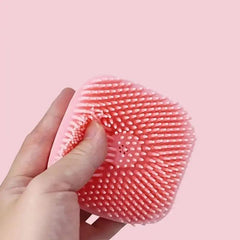 Silicone Pet Grooming Brush with Shampoo Dispenser