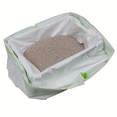 7pcs Disposable Cat Litter Filter Bags Drawstring Pet Waste Bags