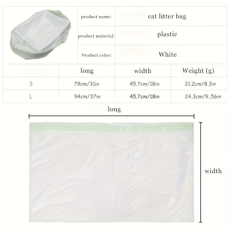 7pcs Disposable Cat Litter Filter Bags Drawstring Pet Waste Bags