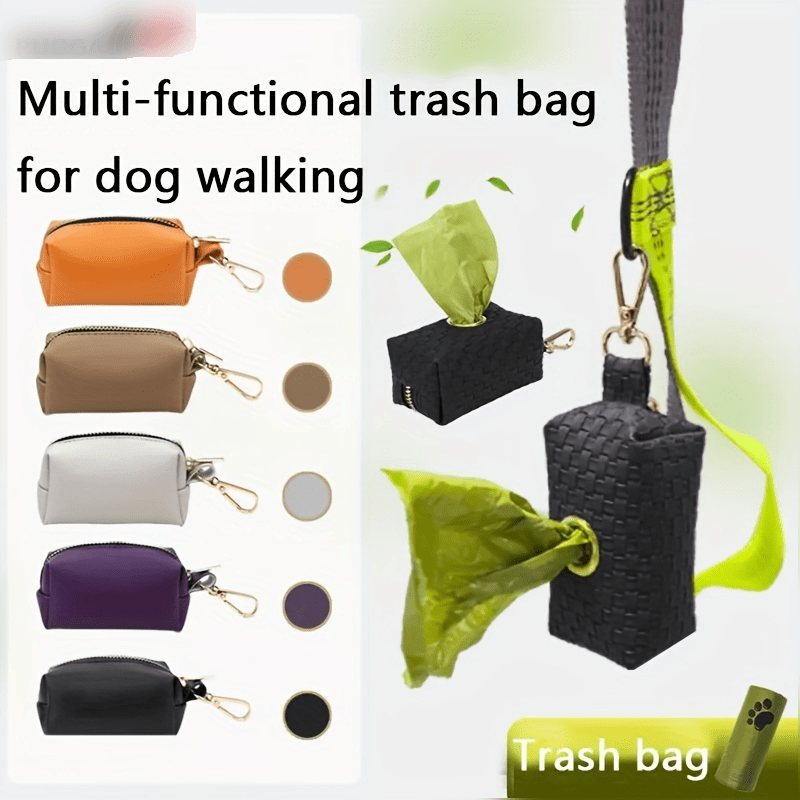 Portable Dog Poop Bag Holder Large Capacity Dispenser with Clip