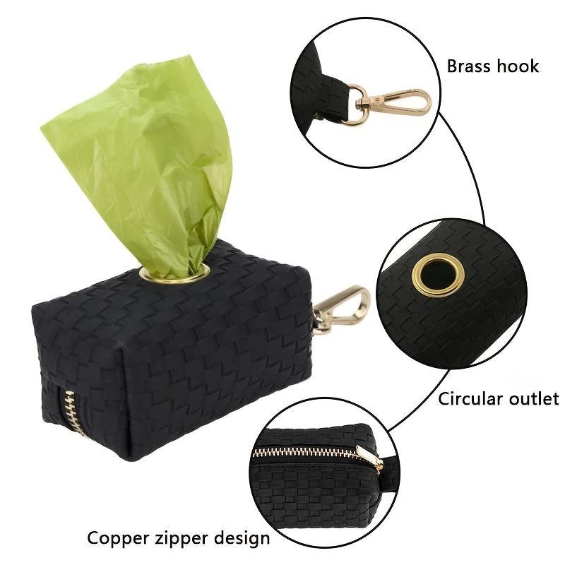 Portable Dog Poop Bag Holder Large Capacity Dispenser with Clip