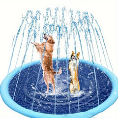 Inflatable Pet Sprinkler Pad Dog Swimming Pool Water Spray Mat