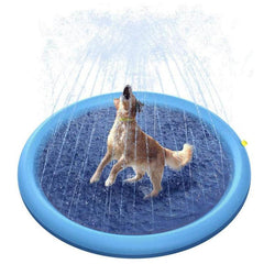 Inflatable Pet Sprinkler Pad Dog Swimming Pool Water Spray Mat