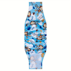 Cartoon Monkey Reusable Dog Diapers for Male Puppies
