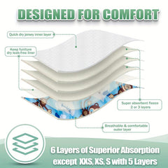 Cartoon Monkey Reusable Dog Diapers for Male Puppies