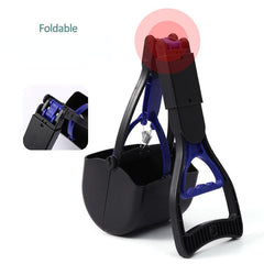 Foldable Dog Poop Scooper Excrement Shovel for Outdoor Walking
