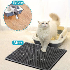 Waterproof Double Layer Cat Litter Mat Durable Washable Non Slip Bottom