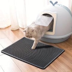 Waterproof Double Layer Cat Litter Mat Durable Washable Non Slip Bottom