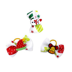 10pcs Christmas Dog Bow Ties Dog Hair Accessories Pet Dog Hair Bows