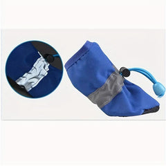 4pcs Waterproof Pet Rain Boots Anti dirty Scratch Durable Shoes