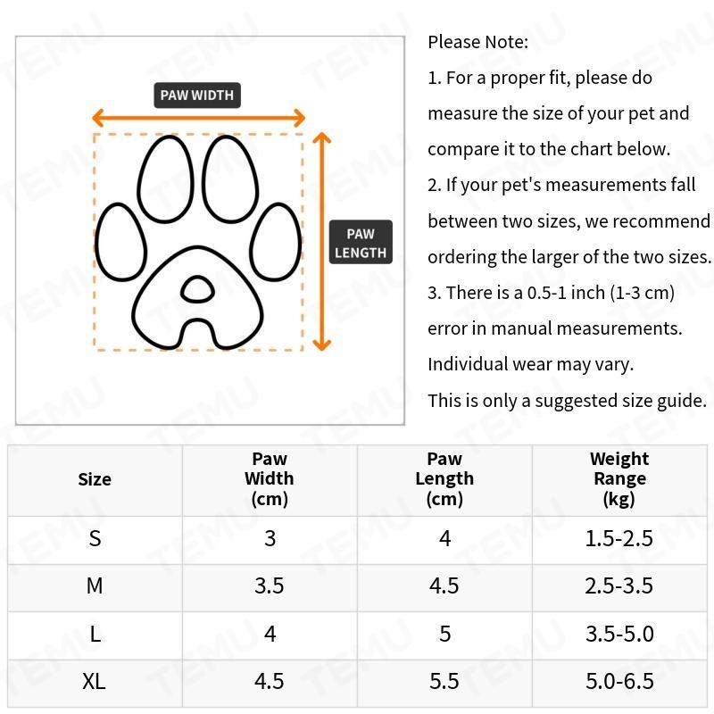 4pcs Waterproof Pet Rain Boots Anti dirty Scratch Durable Shoes