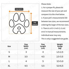 4pcs Waterproof Pet Rain Boots Anti dirty Scratch Durable Shoes